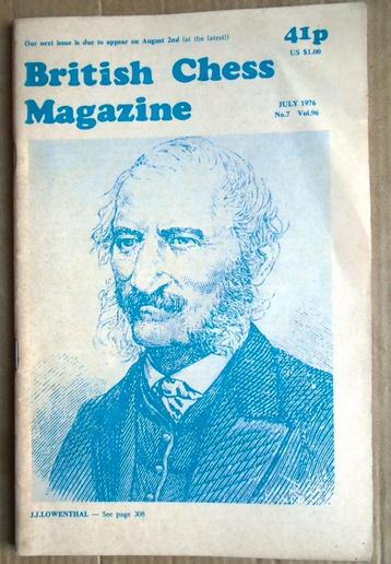 British Chess Magazine - Dr. Euwe's 75th Birthday  - 1976, Enlèvement ou Envoi, Utilisé, British Chess Magazine