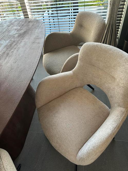 Parexio set van 6, Huis en Inrichting, Stoelen, Zo goed als nieuw, Vijf, Zes of meer stoelen, Metaal, Stof, Overige kleuren, Ophalen