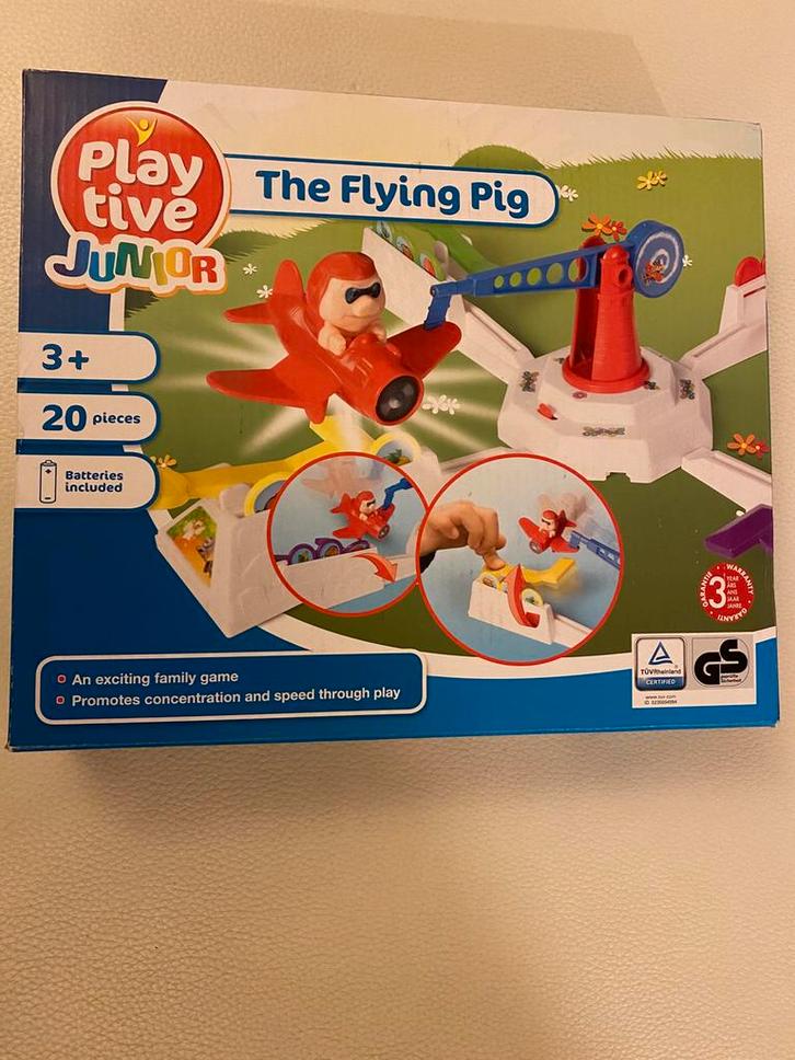 Flying Pig Familiespel - vanaf 3 jaar, Hobby en Vrije tijd, Gezelschapsspellen | Overige, Nieuw, Ophalen of Verzenden