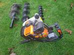 Grondboor machine met boren, Tuin en Terras, Ophalen, Zo goed als nieuw, Grondboor