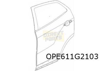 Opel Mokka (8/12-9/19) Achterportier Links (te spuiten) Orig beschikbaar voor biedingen