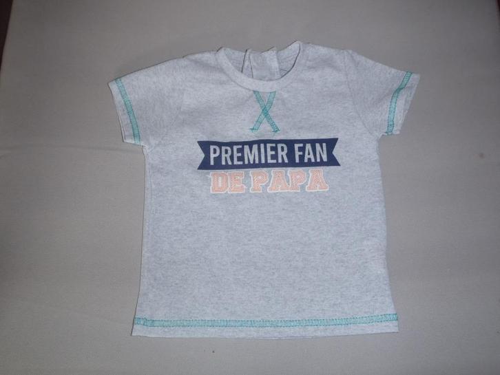 grijs t-shirt maat 68, Kinderen en Baby's, Babykleding | Maat 68, Zo goed als nieuw, Jongetje, Overige typen, Ophalen