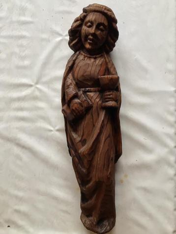 Maria beeld houtsnijwerk 17e eeuws