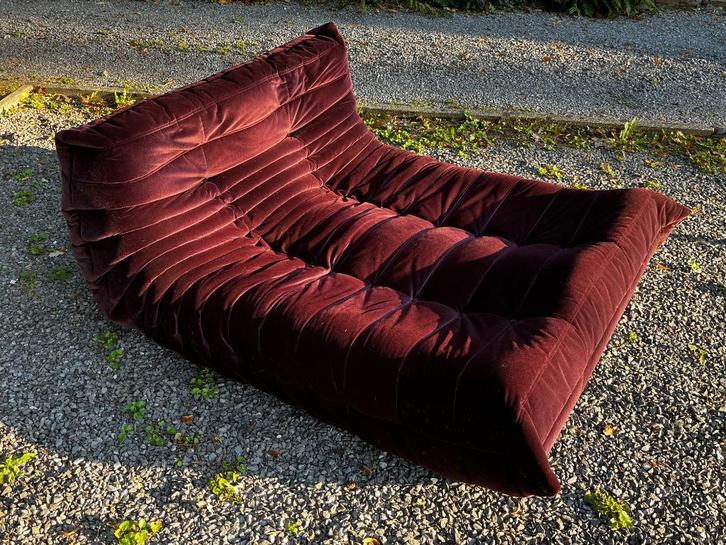 Originele Ligne Roset togo loungebank aubergine paars, Huis en Inrichting, Zetels | Zetels en Chaises Longues, Zo goed als nieuw