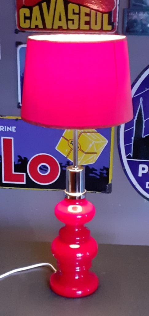 Vintage Massive Boom Rupel glazen tafellamp. Jaren 70, Antiek en Kunst, Antiek | Verlichting, Ophalen of Verzenden