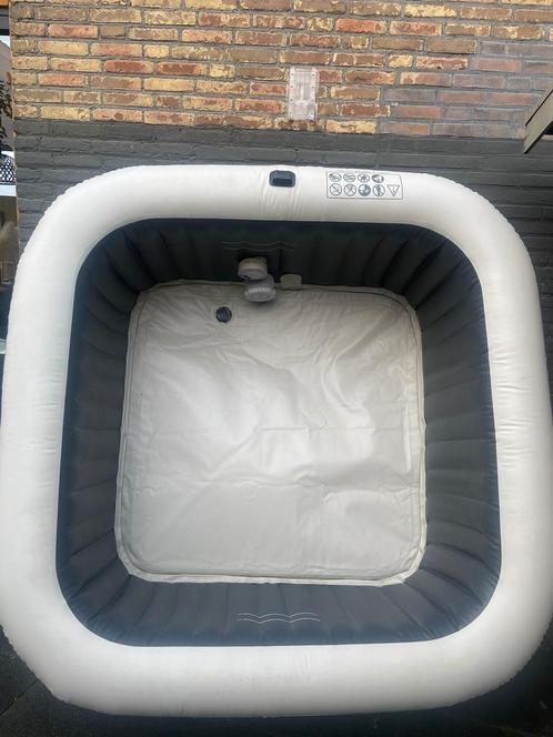 Als NIEUW Intex PureSpa Greystone Deluxe Square Bubble Spa, Tuin en Terras, Zwembaden, Zo goed als nieuw, Ophalen