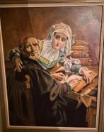 Olieverf schilderij op doek, Ophalen of Verzenden