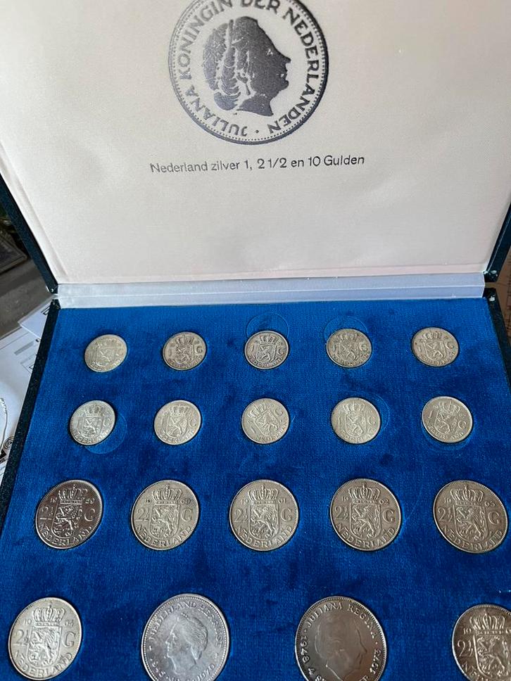 Juliana munten zilver, Postzegels en Munten, Munten | Nederland, Zilver, Ophalen of Verzenden
