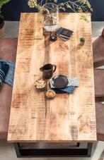 Eettafel in mangohout, Huis en Inrichting, Ophalen, Gebruikt, 100 tot 150 cm, 200 cm of meer