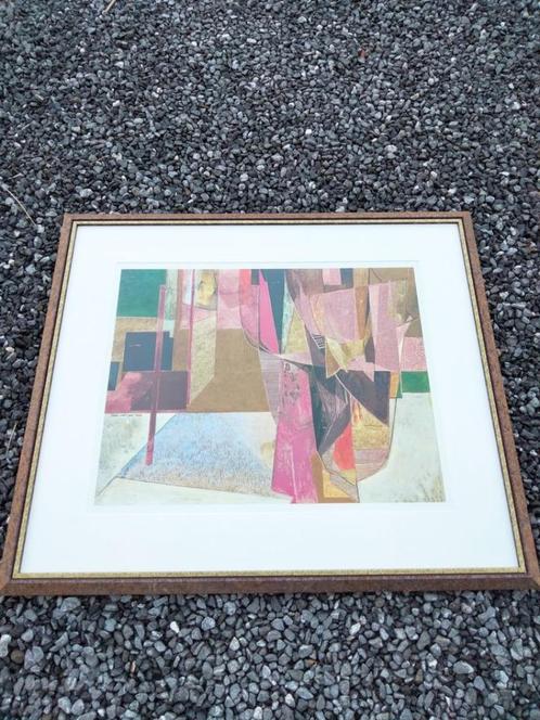 1990s vintage Isa van der Zee abstract litho ? kunst, Antiquités & Art, Art | Lithographies & Sérigraphies, Enlèvement