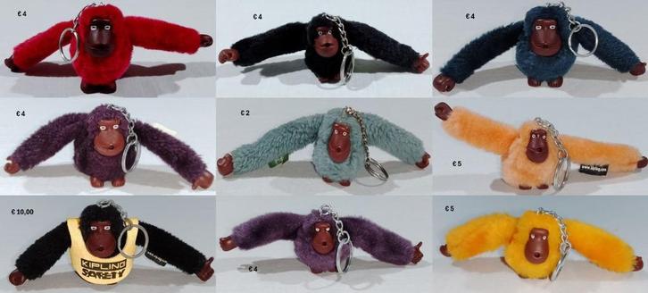 Sleutelhangers - Kipling Aapjes, Verzamelen, Sleutelhangers, Gebruikt, Merk, Ophalen of Verzenden