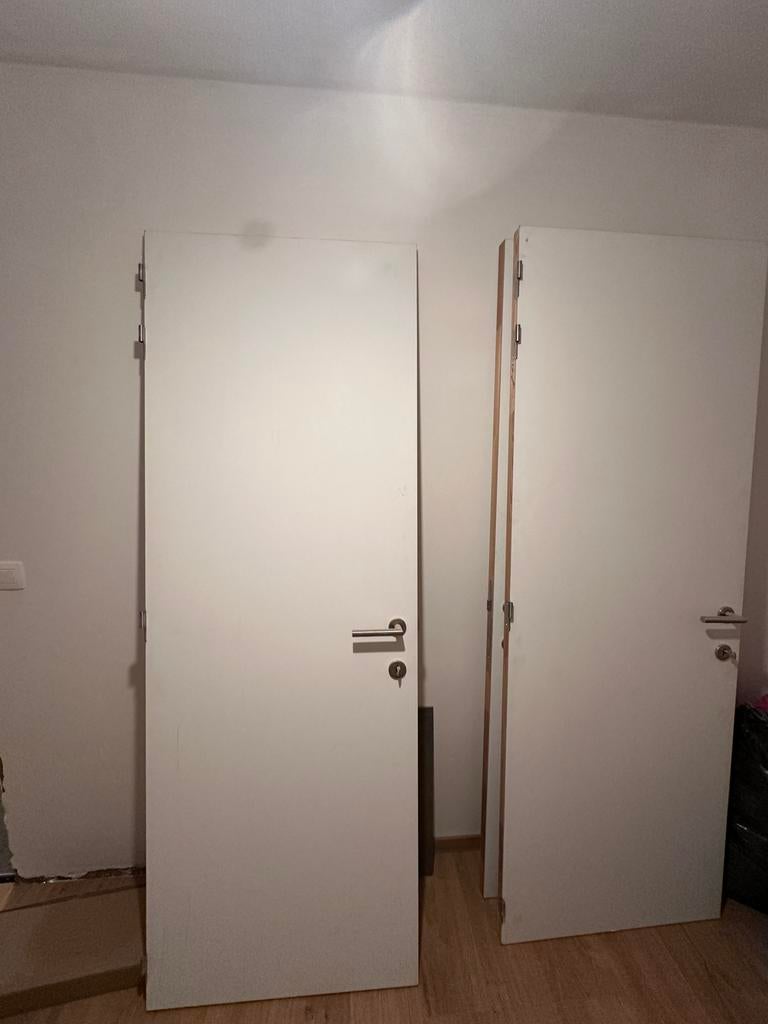 Tubespaan schildersdeuren, Bricolage & Construction, Fenêtres & Moustiquaires, Utilisé, Porte intérieure, 200 à 215 cm, Moins de 80 cm