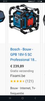 Bosch bouwradio met vele opties., Gebruikt, Ophalen of Verzenden