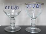 2 oude geëmailleerde ORVAI (Orval)-glazen, Ophalen of Verzenden, Gebruikt, Glas of Glazen, Overige merken
