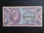 5 Cents ND (1965) US Army / Verenigde Staten p-M57, Postzegels en Munten, Bankbiljetten | Amerika, Los biljet, Verzenden, Noord-Amerika