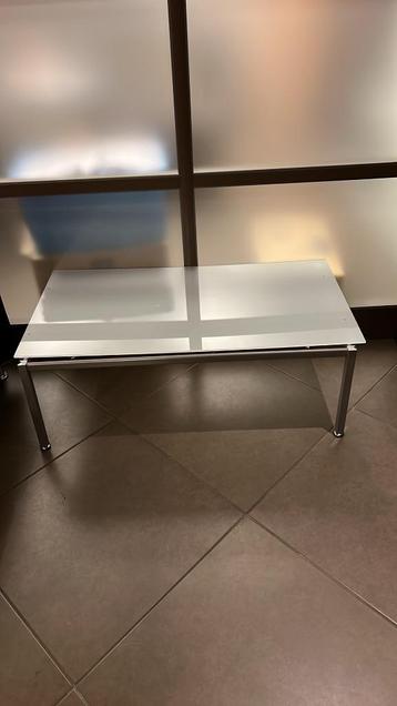 Table Basse de salon en verre sablé