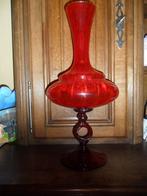 Vintage ruby murano glas vaas, Ophalen
