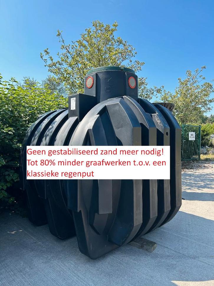 4Rain regenwaterput 6800 L incl. deksel PROMO!, Tuin en Terras, Regentonnen, Nieuw, Kunststof, 150 liter of meer, Verzenden