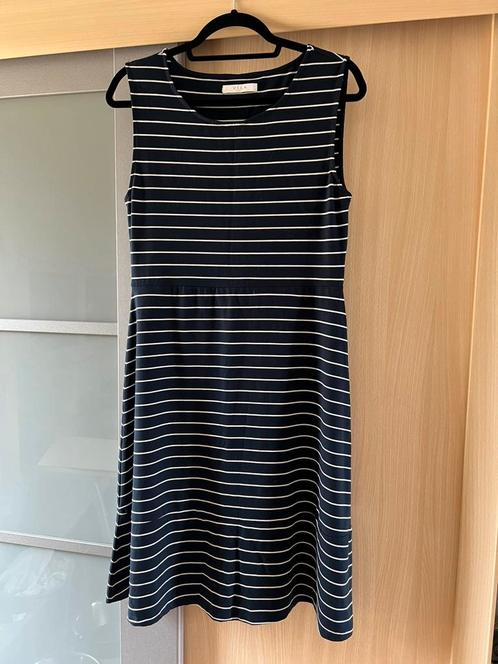 Vila Clothes lang kleed, Kleding | Dames, Jurken, Zo goed als nieuw, Maat 38/40 (M), Blauw, Onder de knie, Ophalen of Verzenden