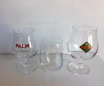 Diverse bierglazen: Hoegaarden, Palm, Averbode, Liefmans beschikbaar voor biedingen