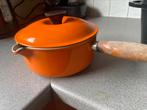 Steelpan le creuset 18 cm., Huis en Inrichting, Keuken | Potten en Pannen, Ophalen, Gebruikt