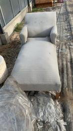 Chaise longue ancienne et pouf année 1950, Jardin & Terrasse, Enlèvement, Utilisé