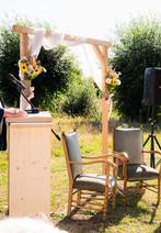 Backdrop en sprekerstafel te huur, Hobby en Vrije tijd, Feestartikelen, Ophalen, Zo goed als nieuw