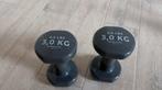 Decathlon 2x3kg gewichten, Sports & Fitness, Équipement de fitness, Enlèvement, Comme neuf