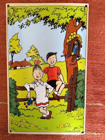 Suske en Wiske emaille bordje beschikbaar voor biedingen