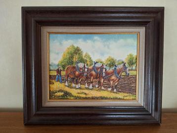 Schilderij 3 boerepaarden beschikbaar voor biedingen
