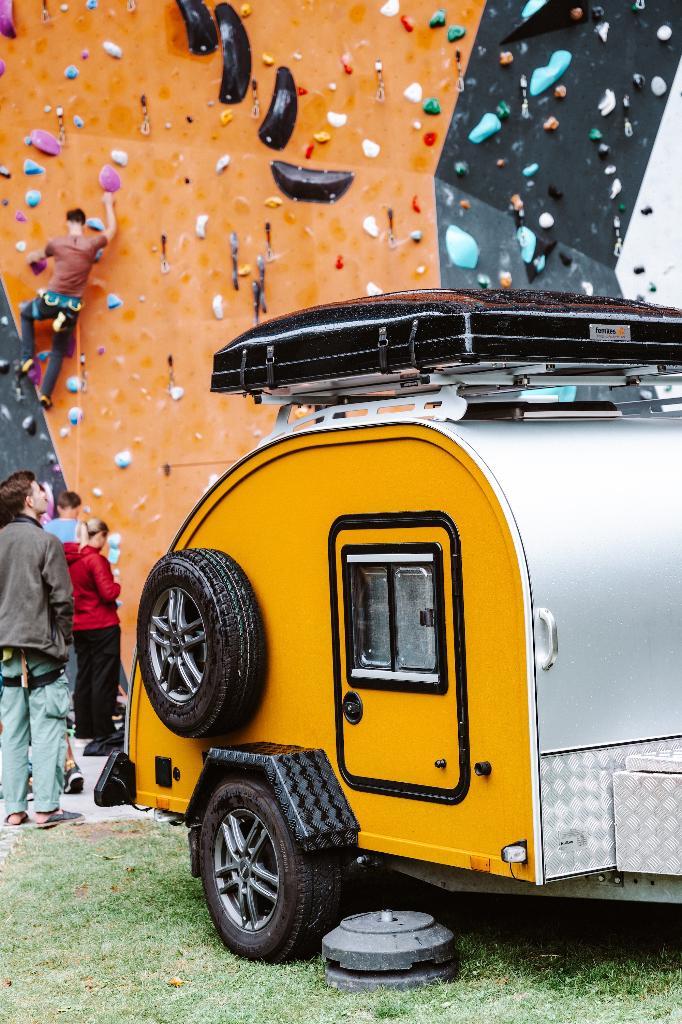 Teardrop minicaravan Kulba Rebel BJ 2024, Caravans en Kamperen, Vouwwagens, Overige merken, tot en met 4, Groen, Ophalen