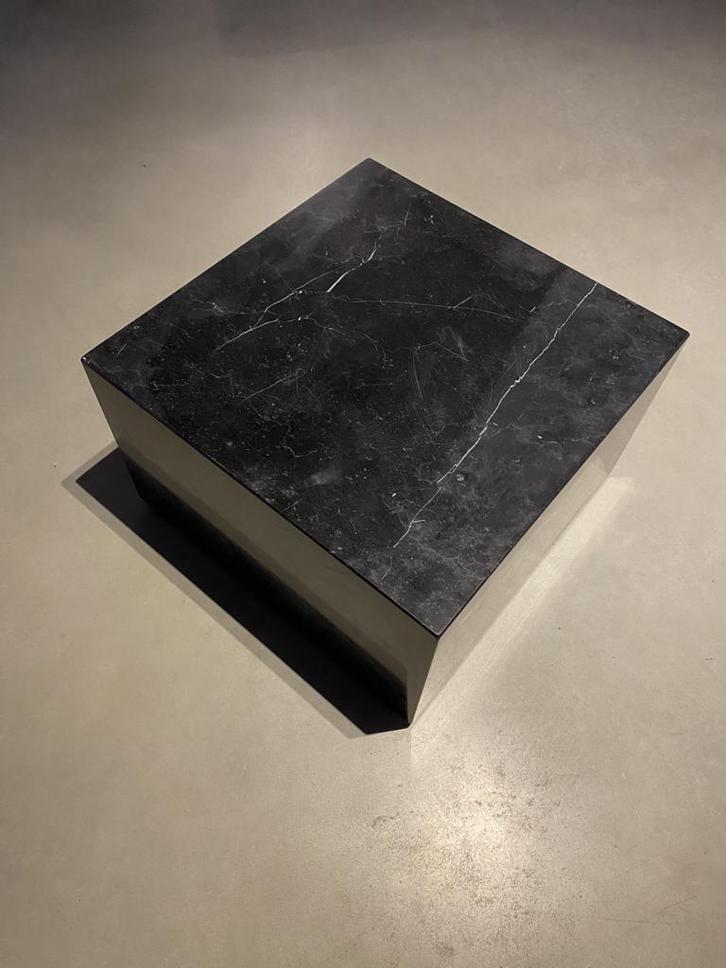 marmeren kubus/ salontafel, Huis en Inrichting, Tafels | Salontafels, Zo goed als nieuw, Minder dan 50 cm, 50 tot 100 cm, 50 tot 100 cm