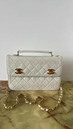 Vintage Chanel tas beige authentiek, Handtassen en Accessoires, Tassen | Damestassen, Ophalen of Verzenden, Beige