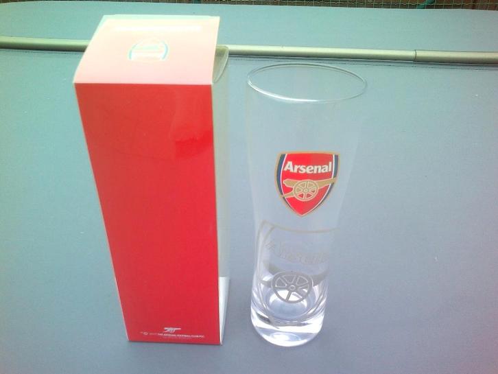 Arsenal pint bierglas(2017)., Sports & Fitness, Football, Neuf, Accessoires de club, Enlèvement ou Envoi