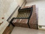Marmer schouw, Huis en Inrichting, Haarden, Ophalen, Gebruikt, Inzethaard, Houthaard