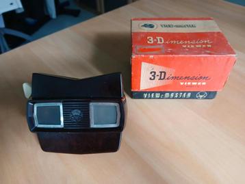 Vintage View-Master 3D (50's) met originele doos en reels, Enlèvement ou Envoi