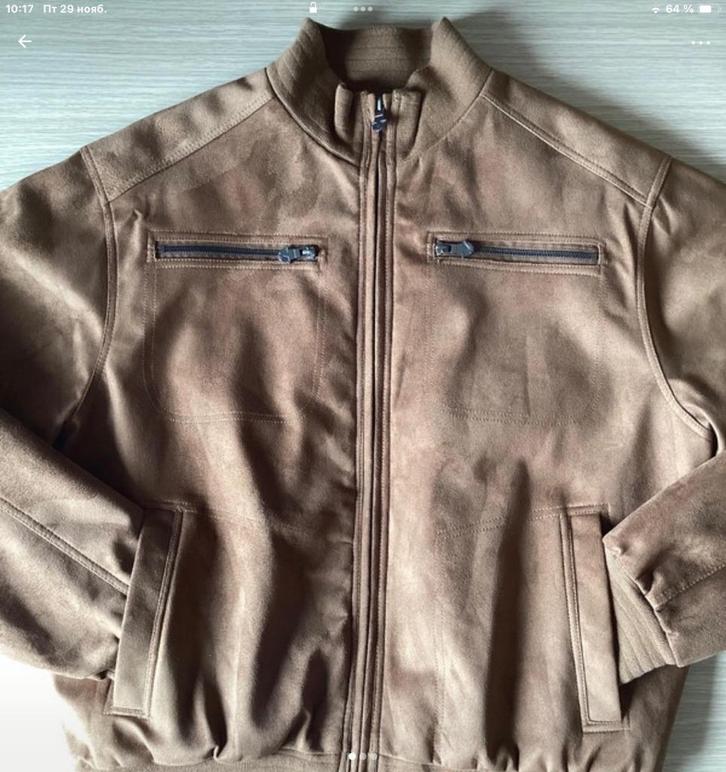 Jas, Kleding | Heren, Jassen | Winter, Zo goed als nieuw, Maat 52/54 (L), Bruin, Verzenden