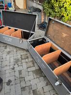 2x grote stevige flightcase met wielen – kabelkist, Enlèvement, Utilisé, Flight case