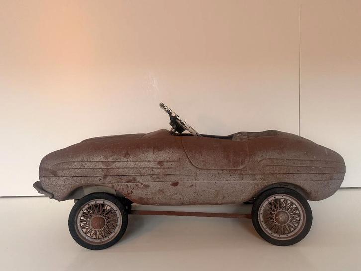 Vintage trapauto in originele staat, werkend, Antiek en Kunst, Antiek | Speelgoed, Ophalen