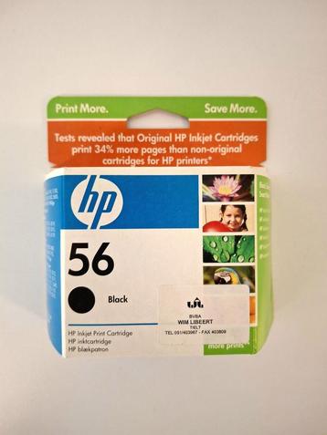 HP 56 Black Inktcartridge – Nieuw in verpakking, Enlèvement ou Envoi, Neuf, Cartridge, Hp