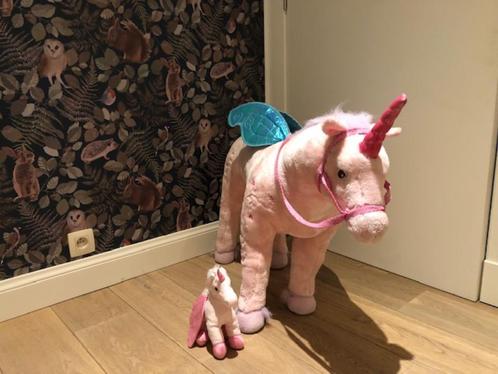 speelgoedpaard eenhoorn groot en klein, Kinderen en Baby's, Speelgoed | Knuffels en Pluche, Gebruikt, Paard, Ophalen