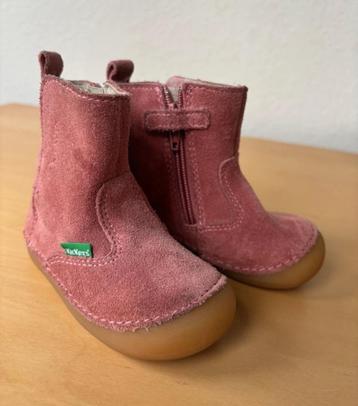 Schoenen - roze leren laarzen/Kickers/Point 19 beschikbaar voor biedingen