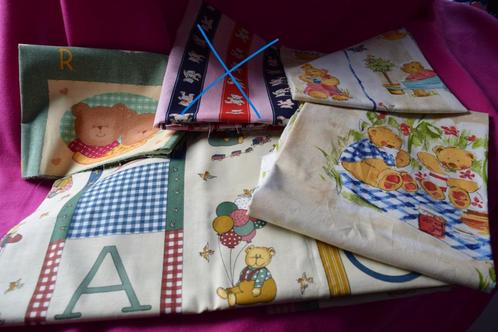 nieuw verschillende stoffen teddybeerpatroon (1,50euro/stuk), Hobby en Vrije tijd, Stoffen en Lappen, Nieuw, Katoen, Geel, Ophalen of Verzenden