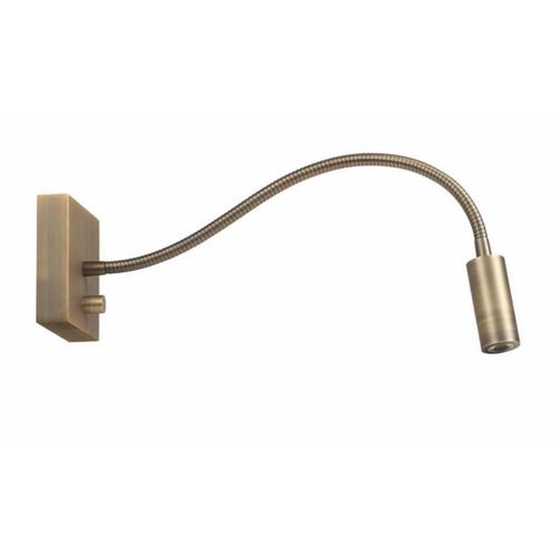 Wandlamp LED flex Blitz brons met dimmer, Maison & Meubles, Lampes | Appliques, Métal, Envoi