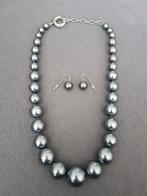 Parelset van Tresor Preciosa, Handtassen en Accessoires, Kettingen, Ophalen of Verzenden, Zo goed als nieuw, Grijs, Verstelbaar