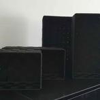 Lot de 4 éléments de rangement noirs, Enlèvement, Neuf