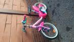 Kinderfiets meisje 14 inch, Fietsen en Brommers, Fietsen | Kinderfietsjes, Ophalen, Zo goed als nieuw, Zijwieltjes