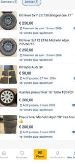 Jantes hiver le lot, Enlèvement, Pneus hiver, Pneu(s)