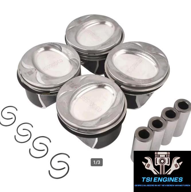 Zuiger-set (nieuw) CAV, CTH, CAX, BMY  03C107065AQ, Auto-onderdelen, Motor en Toebehoren, Volkswagen, Nieuw, Ophalen of Verzenden