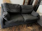 Comfortabele donkergrijze IKEA-bank (2 jaar oud), Gebruikt, Driepersoons, 75 tot 100 cm, Rechte bank